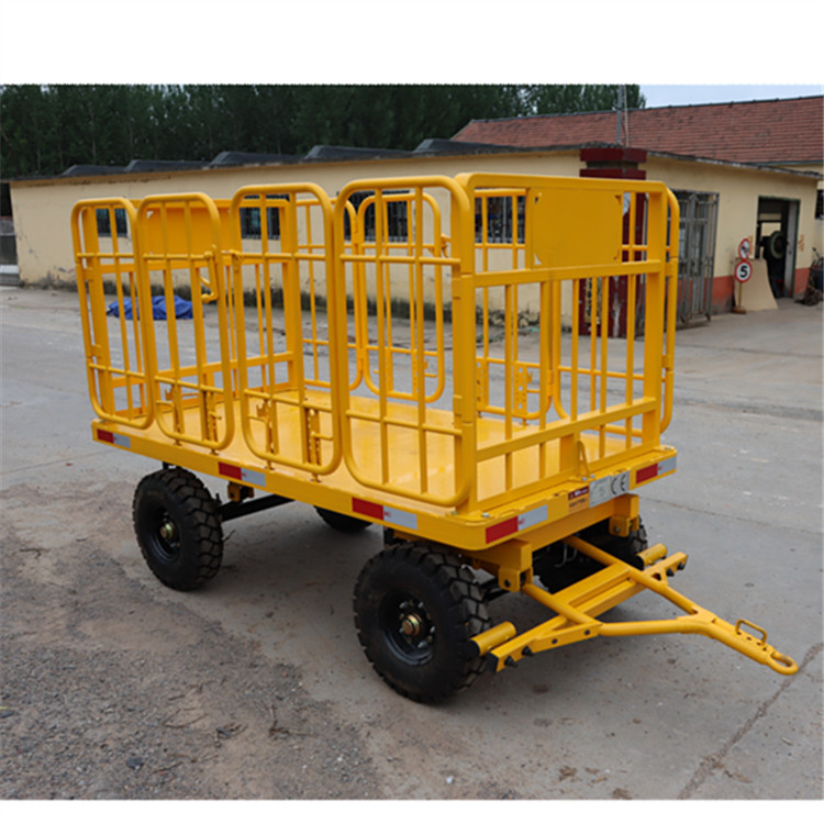 行李拖車、機(jī)場車站中專平板拖車